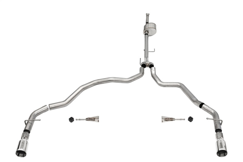 Ford F-150 Performance Exhaust - Rear - CORSA Performance - Cat-Back, Dual Rear Exit, Xtreme - Polished - `21-`25